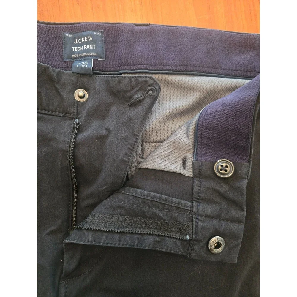 J.Crew Navy Tech Pant 484 Slim – Men's W33 x L30